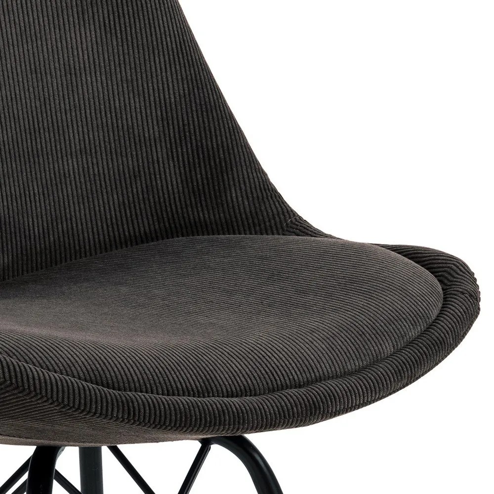 Тъмно сив трапезен стол Eris - Actona