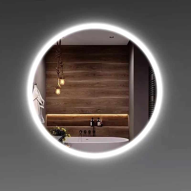 Огледало за баня LED осветление и електрическо отопление LM Illusion Lens 1000×1000mm