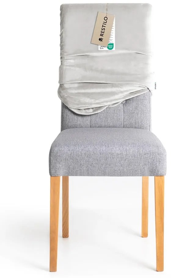 Светлосиво ластично покривало за стол 48 cm Sento – Restilo