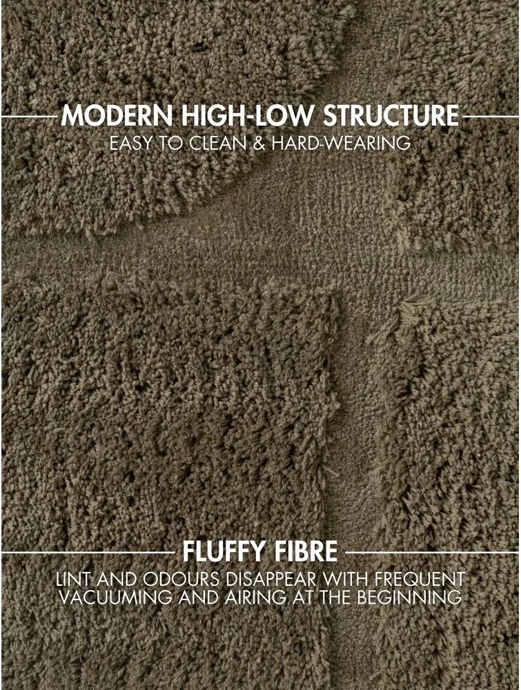 Ръчно изработен кръгъл килим в цвят каки ø 200 cm Lambeth Jasper – Ted Baker