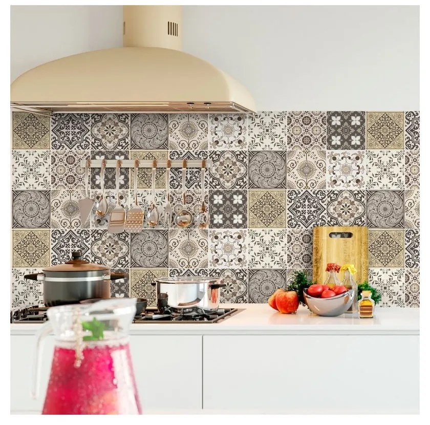 Комплект от 9 декоративни стикера за стена , 20 x 20 cm Ancône - Ambiance