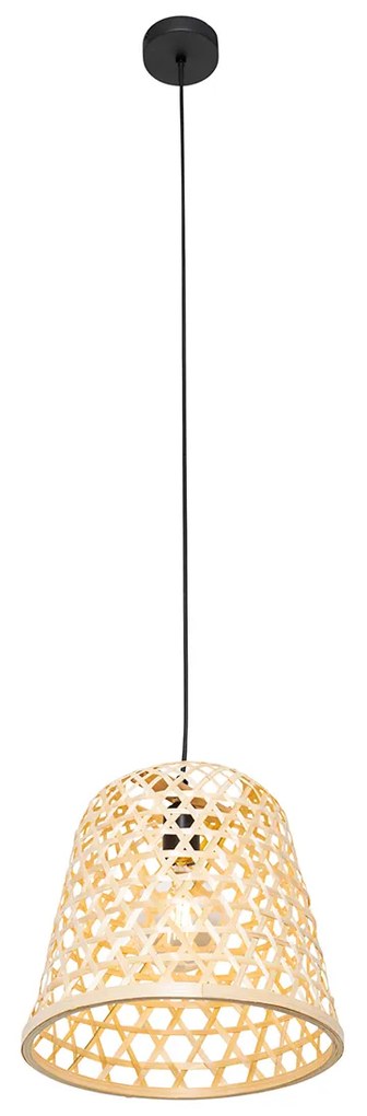 Ориенталски висящ аплик черен с бамбук - Rayan