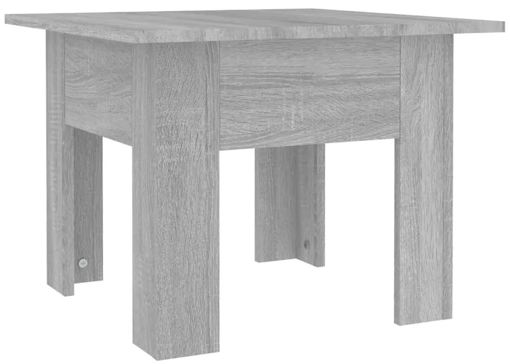 813069 vidaXL Маса за кафе, сив сонома, 55x55x42 см, инженерно дърво