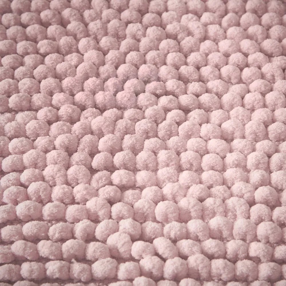 Розов килим за баня 50x120 cm Aspen Bobble – Bianca