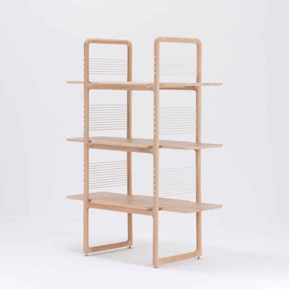 Библиотека за книги от масивна дъбова дървесина , височина 140 cm Muse - Gazzda