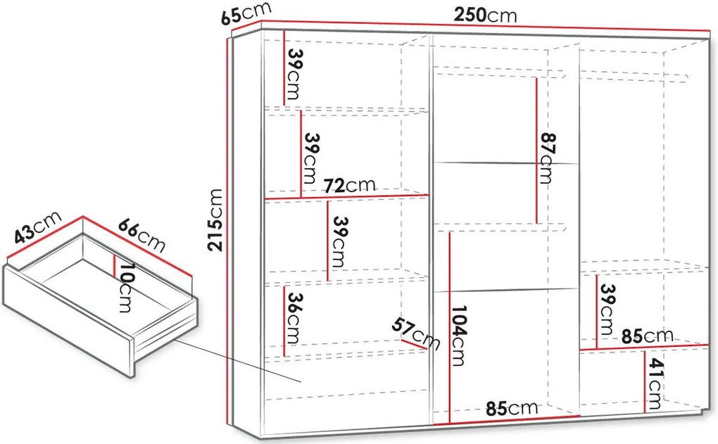 Гардероб Vigo plus sliding