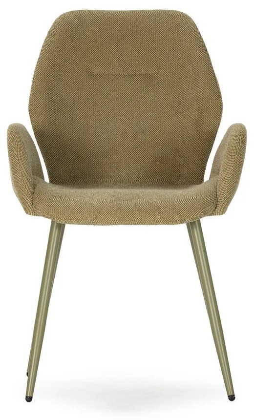 Зелени тапицирани трапезни столове в комплект 2 бр. Ansu – Marckeric