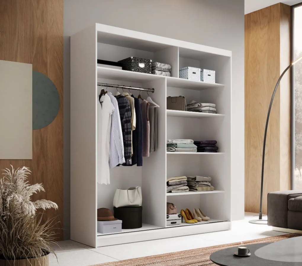 Плъзгащ се гардероб Verano 180-Leuko