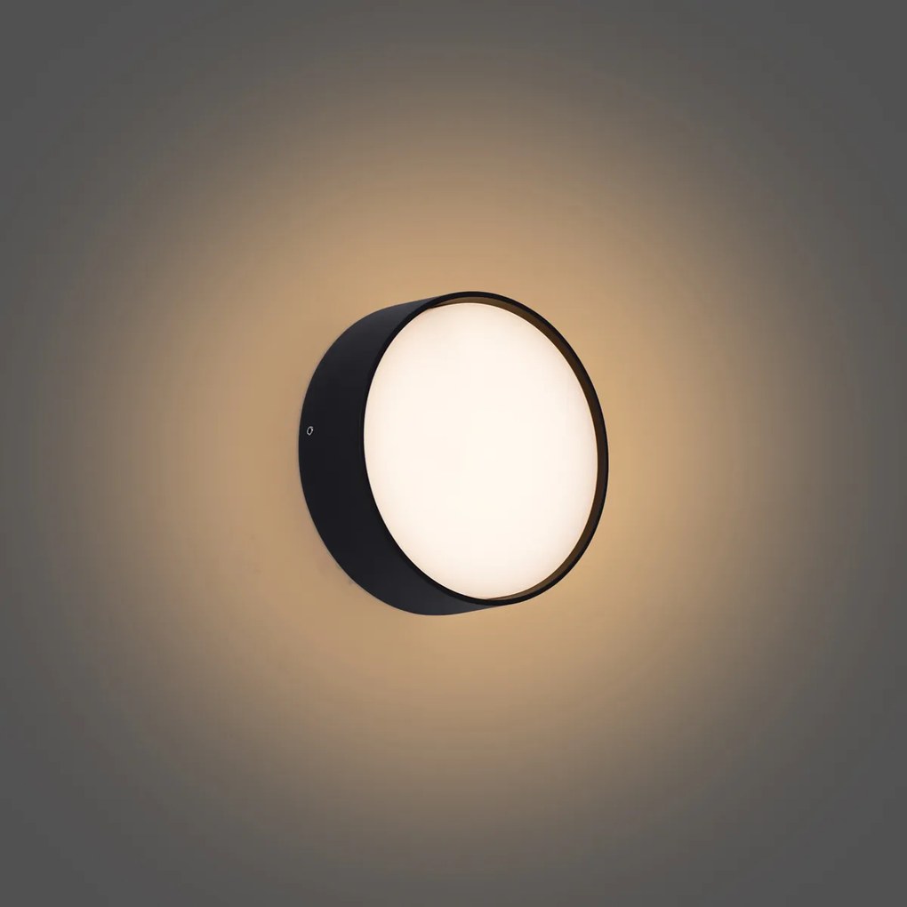 Модерна външна стенна лампа черна вкл. LED IP65 - Dop