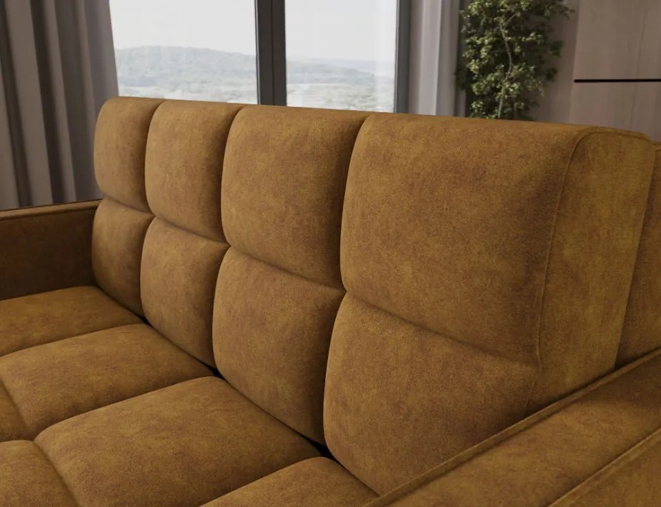 Разтегателен диван Maroni триместен-Горчица