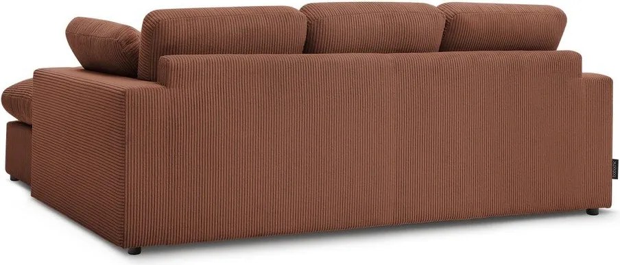 Оранжев ъглов диван от рипсено кадифе Belair – Bobochic Paris