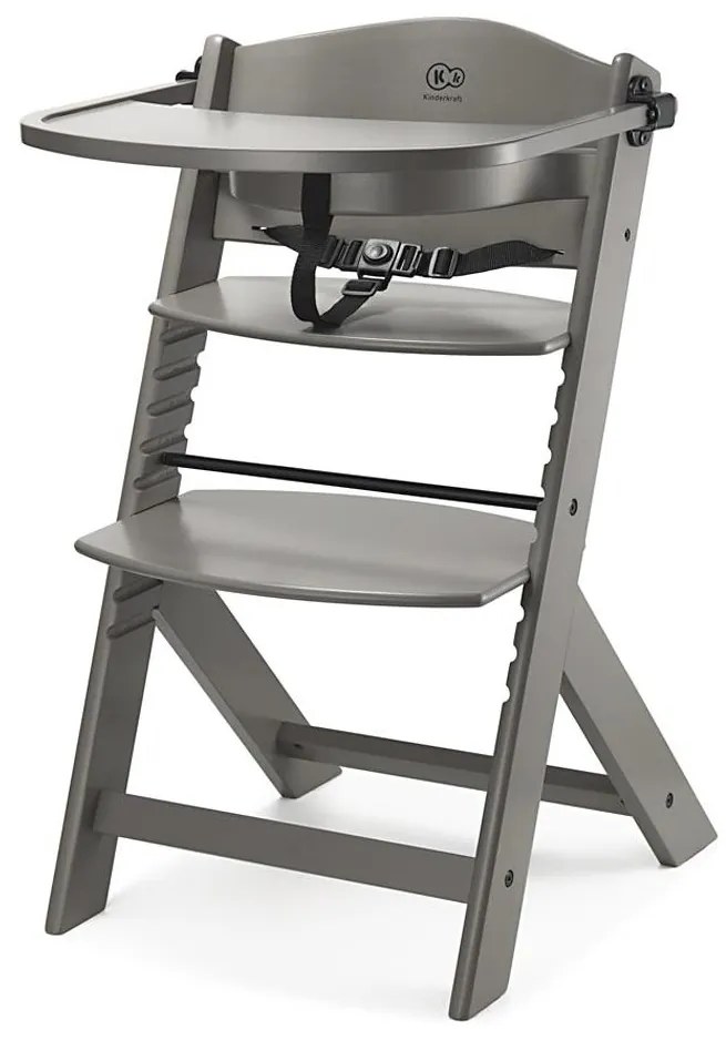 KINDERKRAFT - Детски стол за хранене ENOCK сив