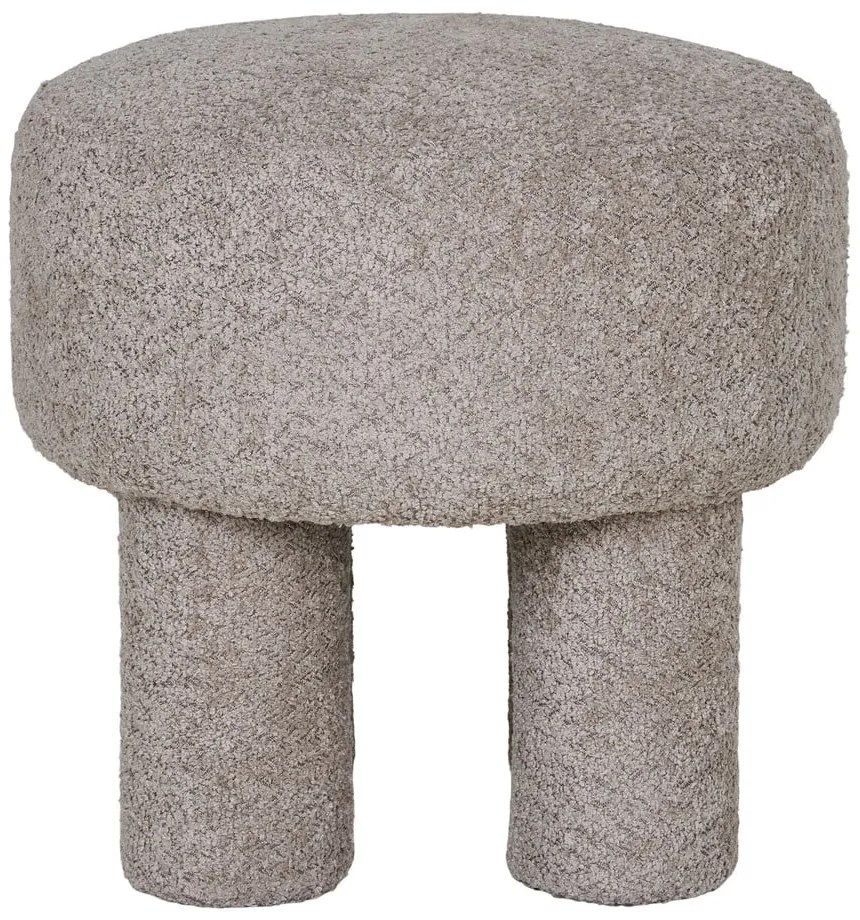 Светлосива табуретка от букле Perth – House Nordic