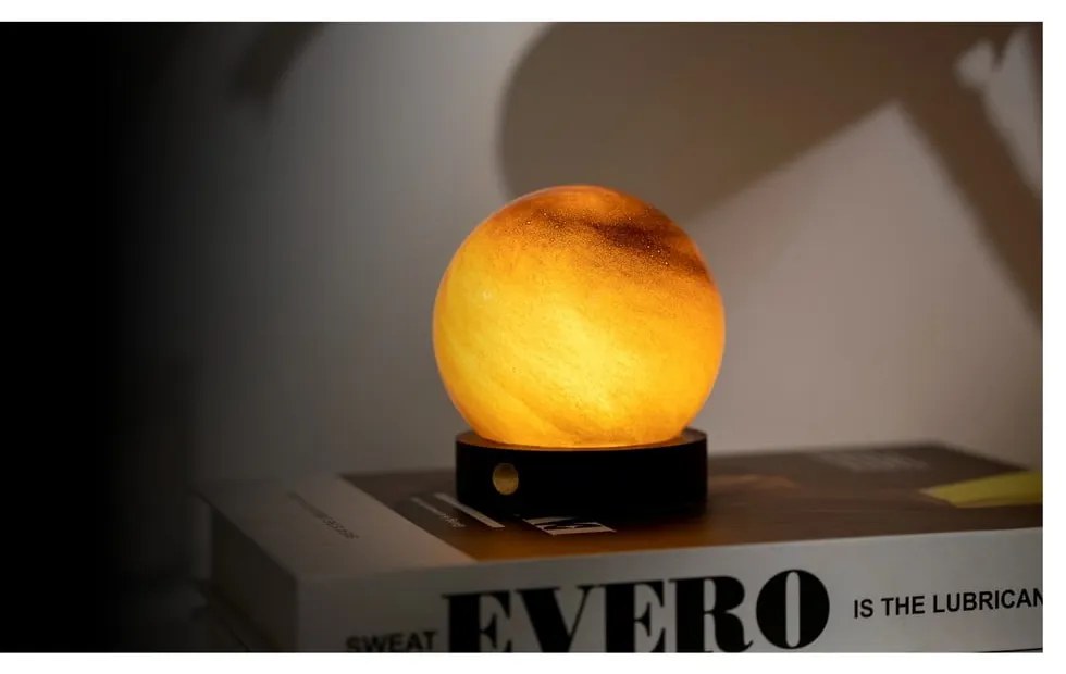 Тъмнокафява светлинна декорация с USB ø 8 cm Sand Storm – Gingko