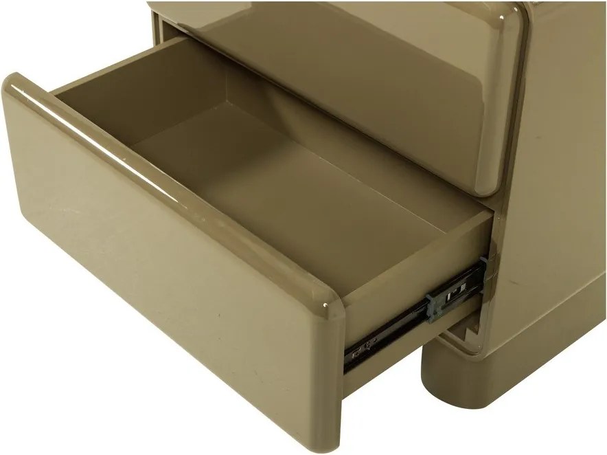 Зелено гланцово нощно шкафче Lustra – WOOOD