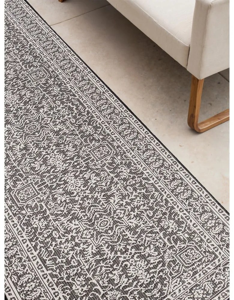 Черно-бялa пътека за открито и закрито 80x250 cm Duet Kona – NORTHRUGS