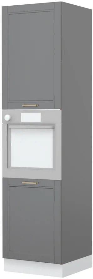Подов шкаф за фурна Висок Tahoma K23-60-2KR-Karudi - White matte