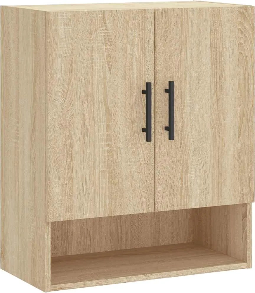 829935 vidaXL Стенен шкаф, дъб сонома, 60x31x70 см, инженерно дърво