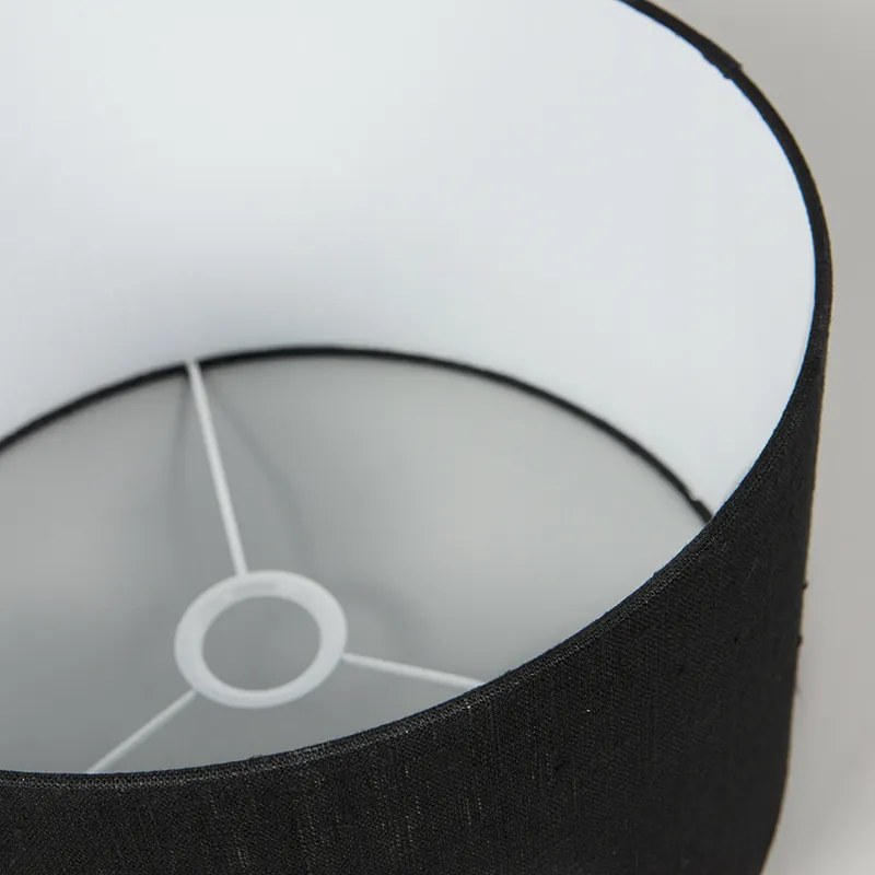 Текстилен абажур черен 35/35/20