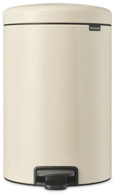 Кош за боклук с педал Brabantia NewIcon 1005535, 20 л, Плавно затваряне, Противоплъзгаща основа, Бежов