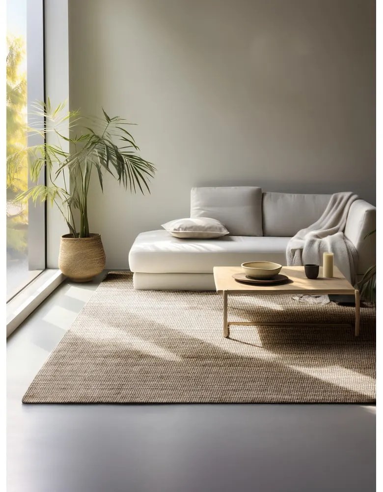 Кафяво-сив ютен килим 160x230 cm Bouclé – Hanse Home