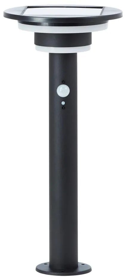 Brilliant - LED Соларна лампа със сензор GARVINA LED/3W/3,7V 45 см IP44 черен