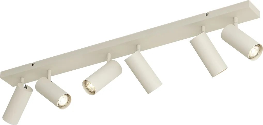 Модерна таванна лампа бежова 102 см 6 лампи регулируема - Renna