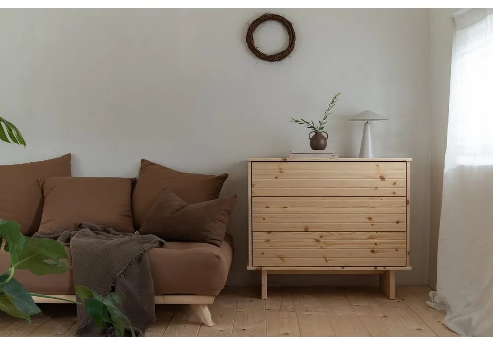 Естествен скрин от борова дървесина Kommo - Karup Design