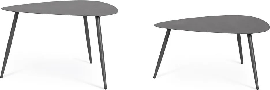 Стоманени градински масички за кафе в комплект 2 бр. 73,5x77,5 cm Yvonne – Bizzotto