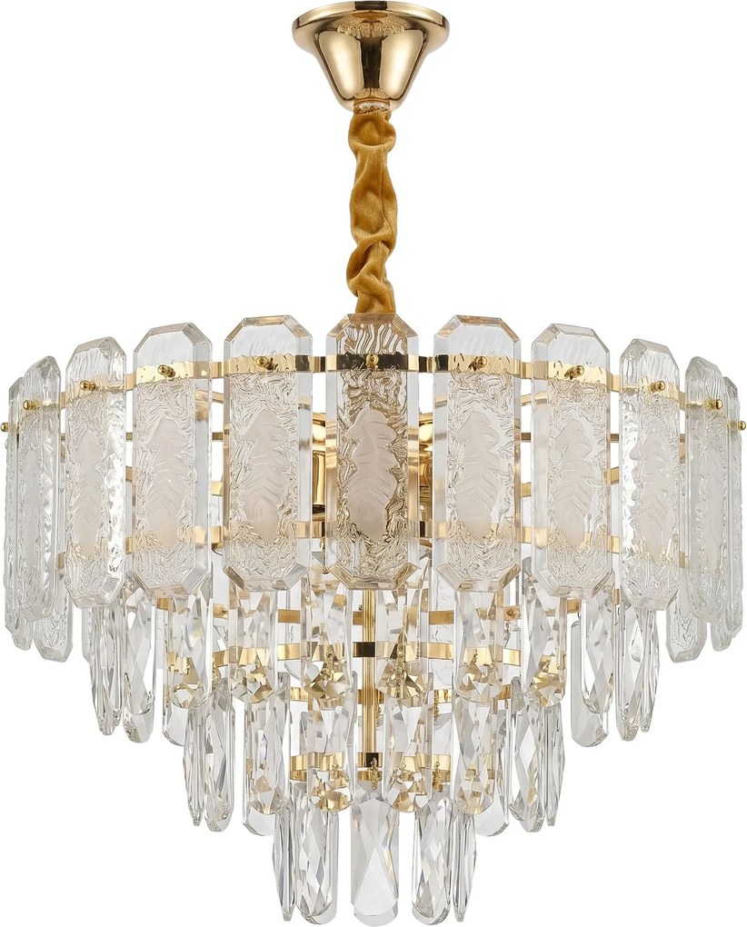 Кристална висяща лампа SWE088-CP 40cm GOLD