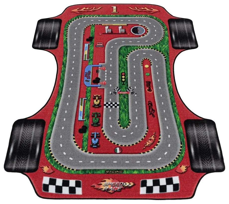 Червен детски килим 80x120 cm Play – Ayyildiz Carpets