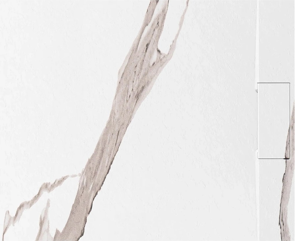 Корито за душ кабина Bazalt CARRARA WHITE 80x100