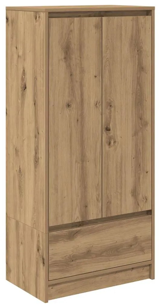 861651 vidaXL Шкаф с чекмеджета, дъб артизан 55,5x34x119,5 см инженерно дърво