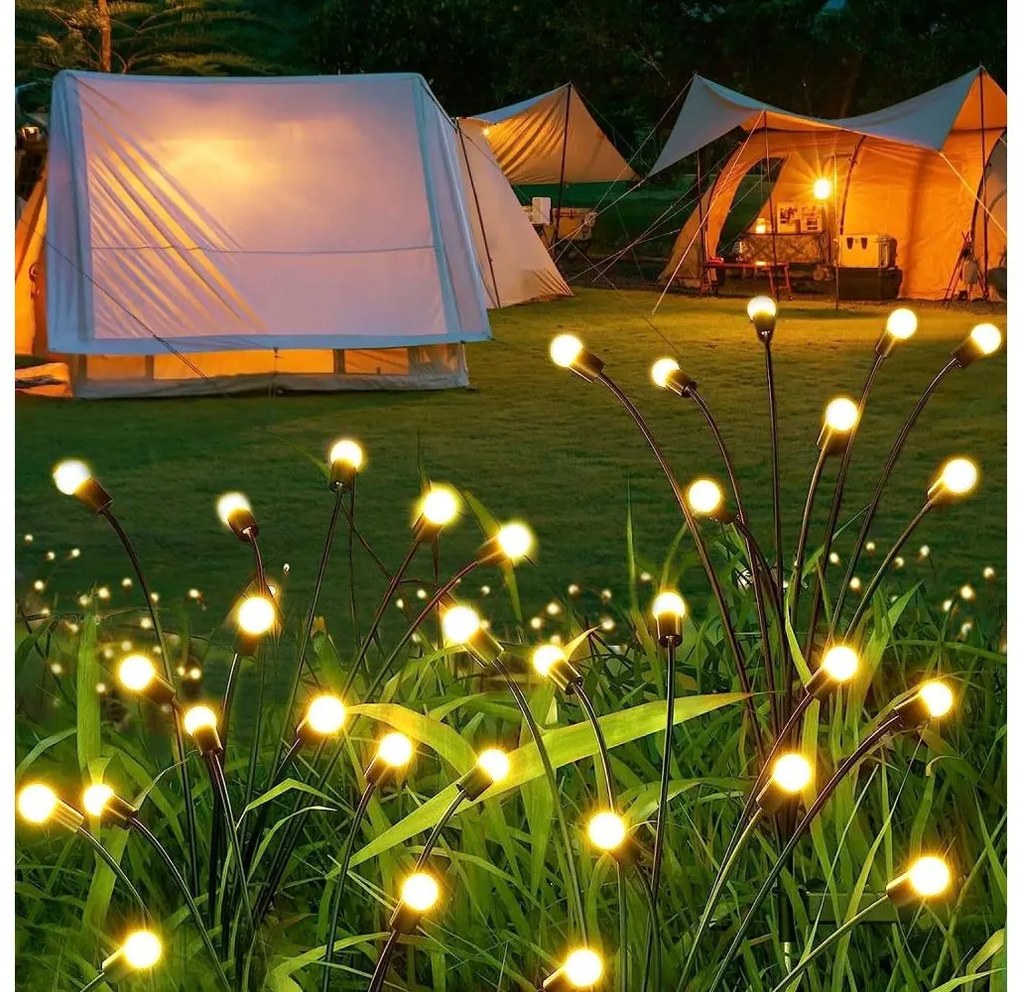 LED соларна декоративна лампа 6xLED/1,2V 3000K 73 см 600 mAh IP44