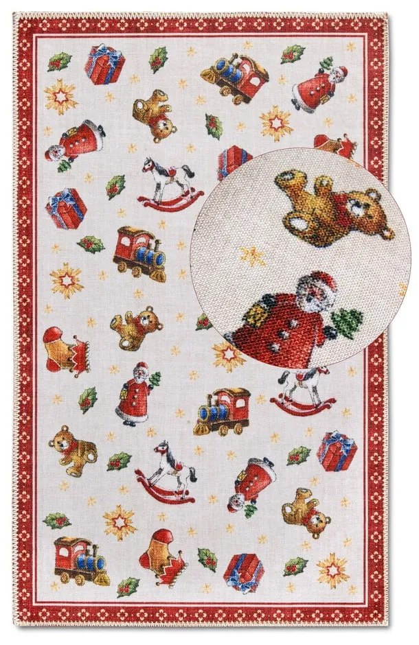 Червен килим с коледен мотив 50x80 cm Red Christmas – Villeroy&amp;Boch