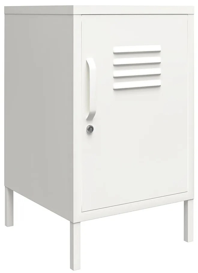 Бяло метално нощно шкафче Mission District – Støraa