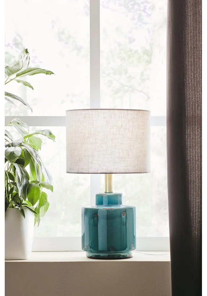 Синя и бяла настолна лампа Cous - Markslöjd