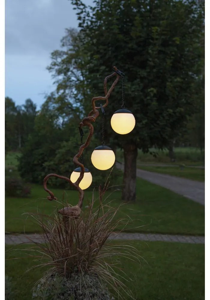 Комплект от 3 висящи слънчеви лампи за открито, ø 10 см Globus - Star Trading