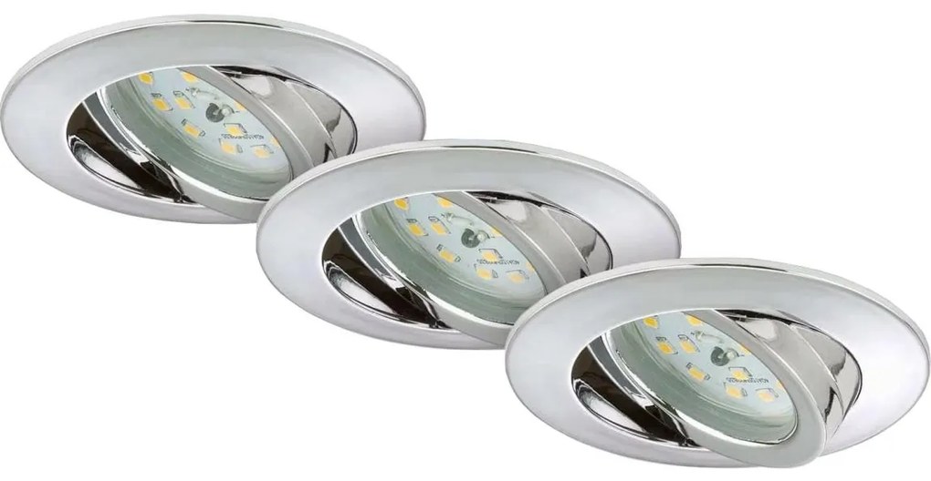 Briloner 7209-038 - К-кт 3x LED Лампа за вграждане в баня LED/5W/230V IP23