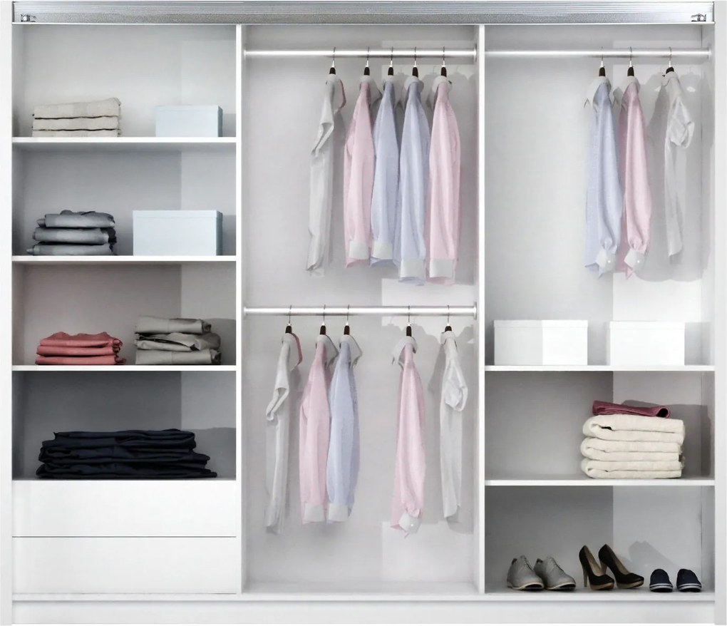 Гардероб Boston 250 плъзгащ-Кашмир