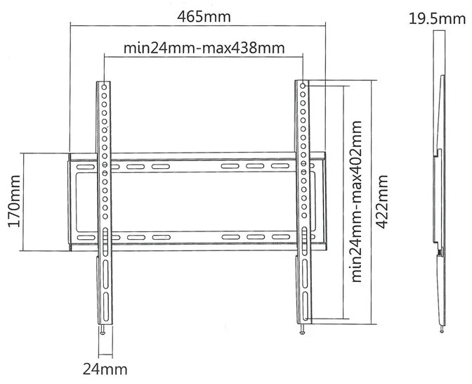 стойка TV Superior 32-55 fixed extra slim