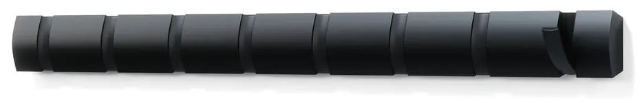 Черна стенна закачалка от ясенова дървесина Flip - Umbra