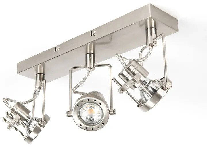 Индустриален прожектор стомана 3-светлина въртящ се и наклоняем - Suplux