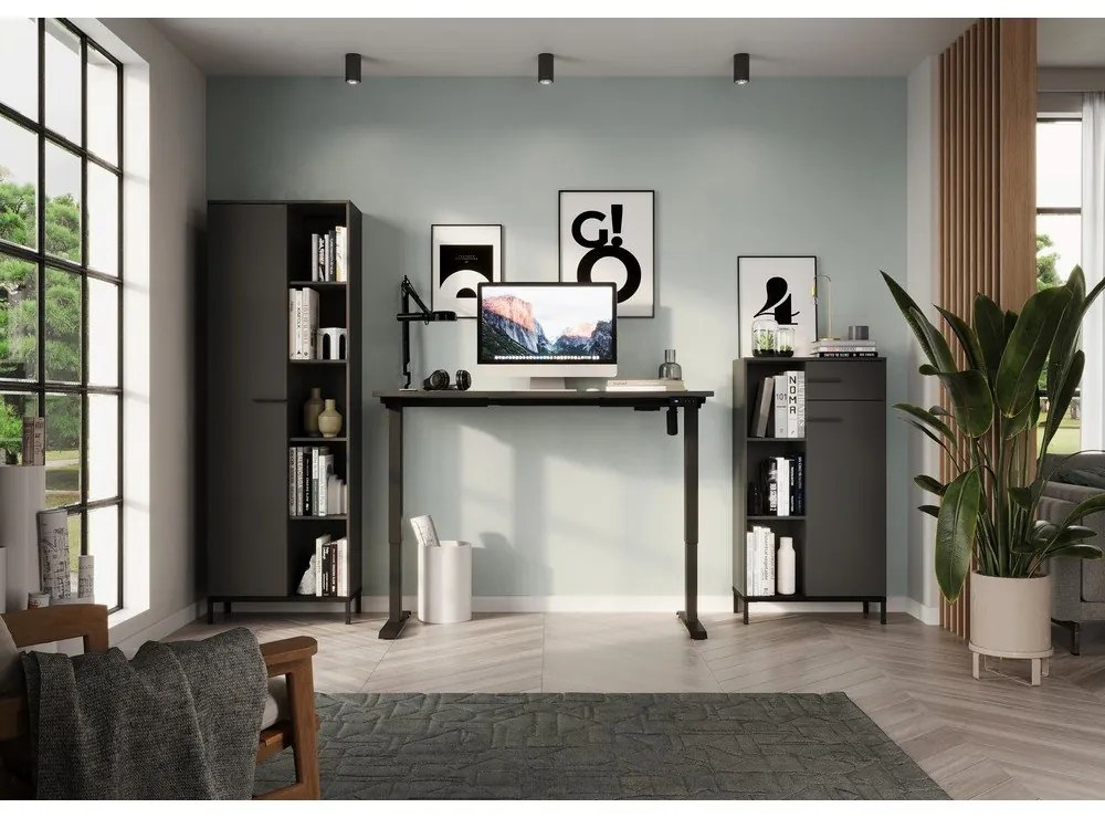 Антрацитна библиотека 64x190x34 cm Rovigo – Germania