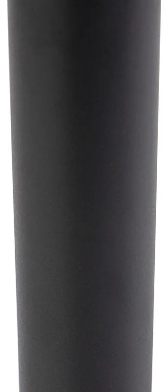 Модерна външна лампа черна 100 см IP44 с LED - Roxy