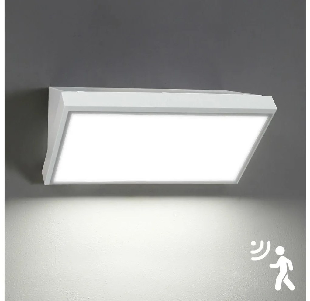Brilagi-LED външно стеннo осветление с датчик TRIANGLE LED/20W/230V бяло IP65