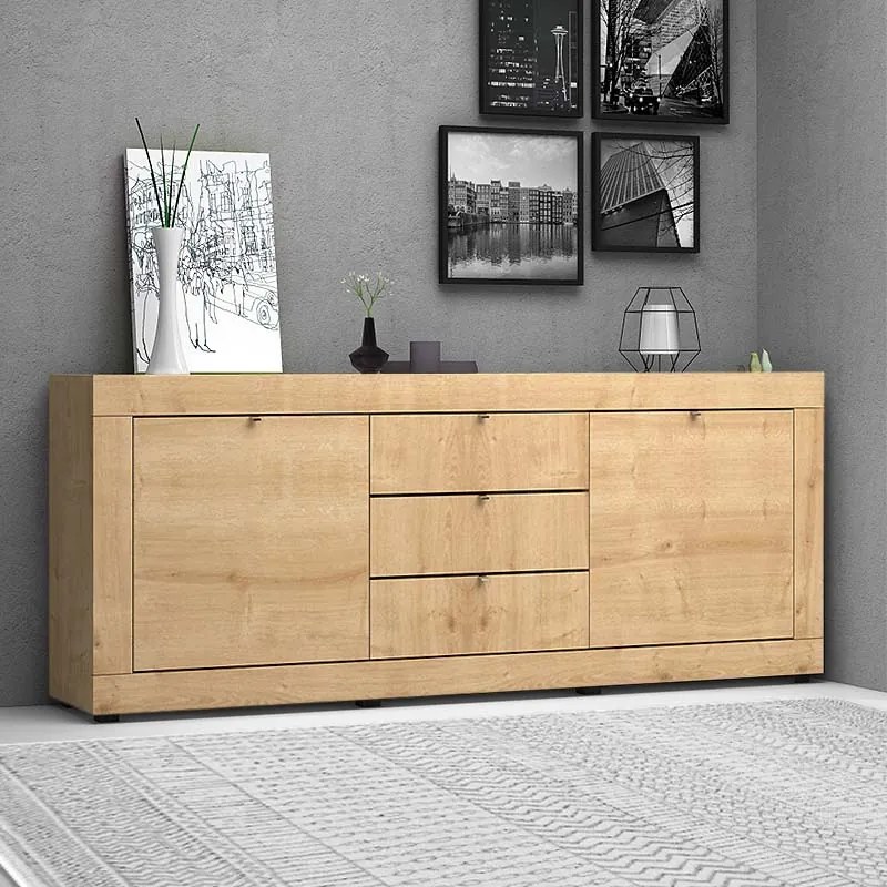 Меламиново бюфет Ocean в цвят сонома 240x45x86см.