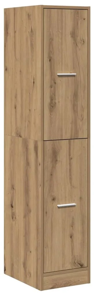 855177 vidaXL Шкаф органайзер, дъб артизан, 30x41x144,5 см, инженерно дърво