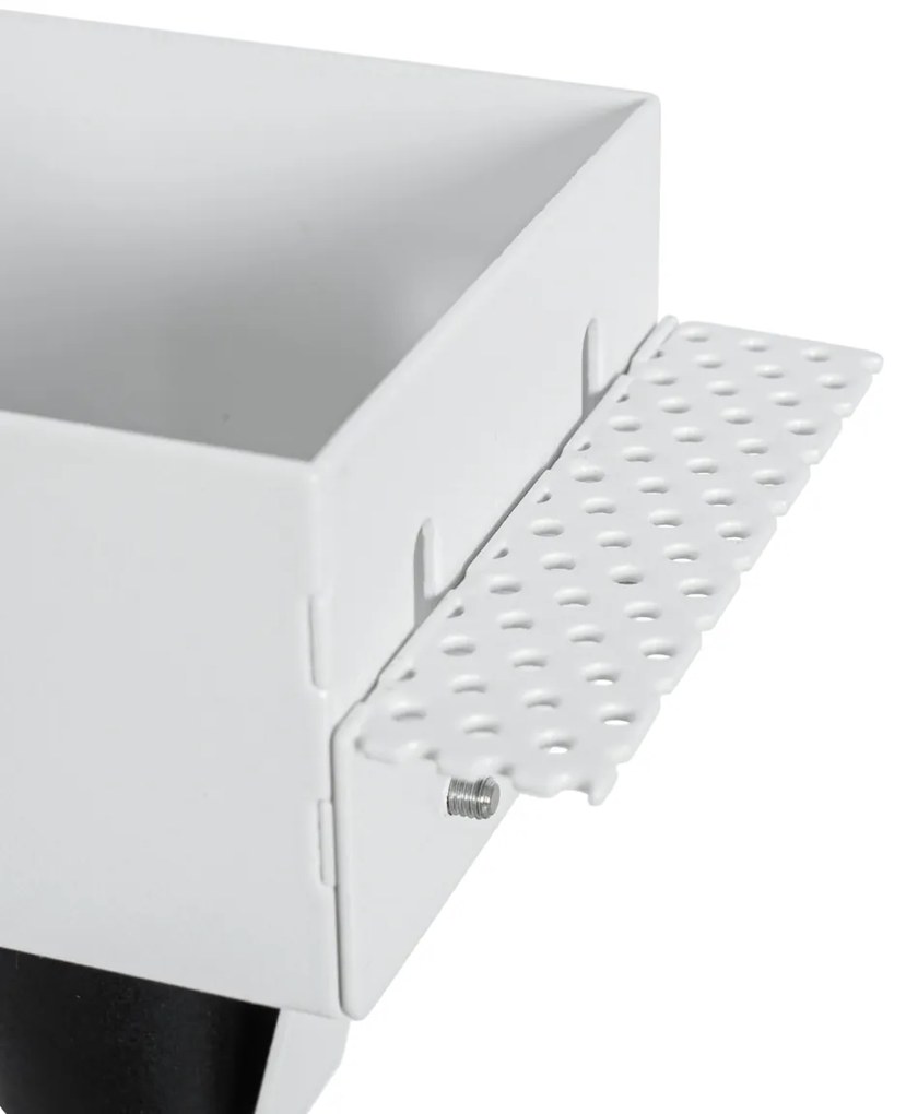 Комплект от 6 вградени прожектора бели GU10 70 mm без рамка - Oneon