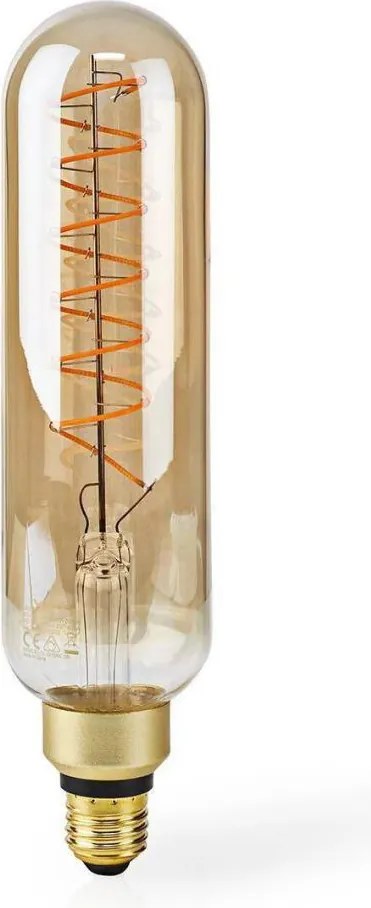 Nedis LBSDE27T65GD - LED димируема крушка FILAMENT T65 E27/8,5W/230V 2000K